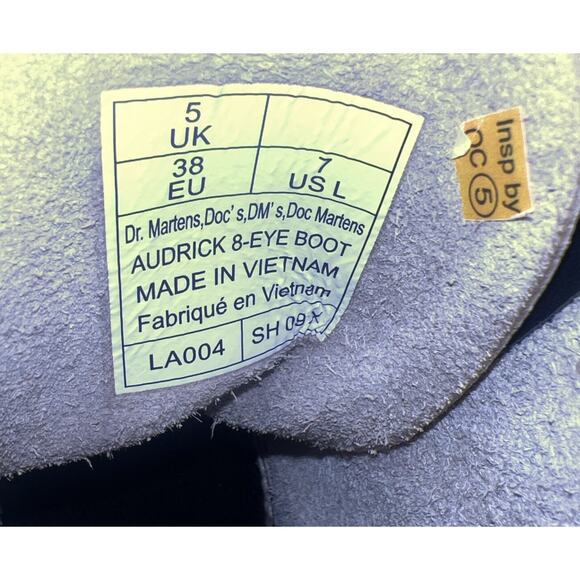 NWT Dr Martens Audrick 8-Eye Women’s Grey Leather Platform Boots Sz US 7 38 - Picture 8 of 8